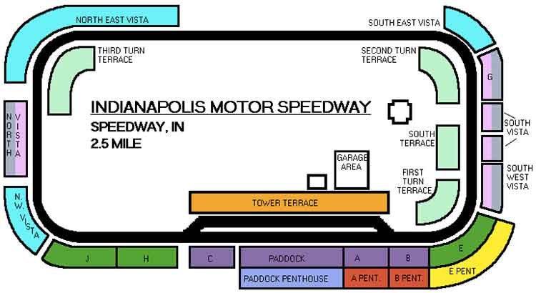 Indy 500 Seating Chart